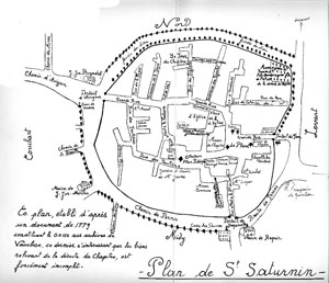 Plan du village 1779